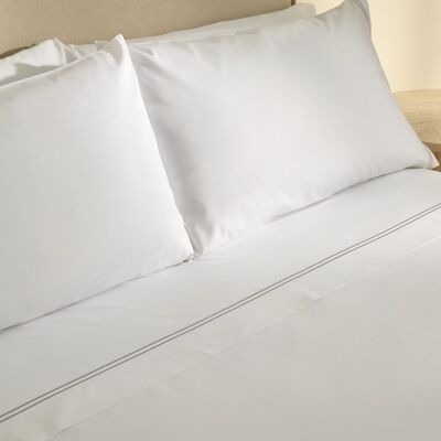 El Corte Inglés Juego de sábanas percal algodón egipcio 400 hilos Hotel . (Cama 150 cm) Gris El Corte Inglés Juego de sábanas percal algodón egipcio 400 hilos Hotel . (Cama 150 cm) Gris
