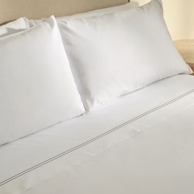 El Corte Inglés Juego de sábanas percal algodón egipcio 400 hilos Hotel . (Cama 180 cm) Gris El Corte Inglés Juego de sábanas percal algodón egipcio 400 hilos Hotel . (Cama 180 cm) Gris