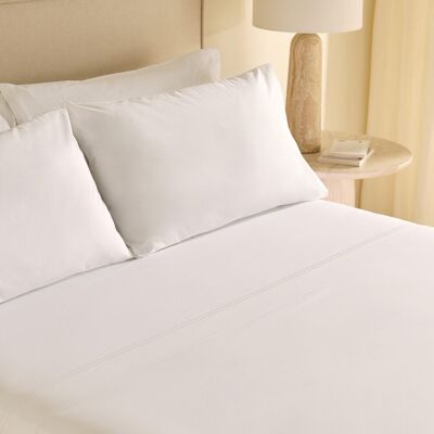 El Corte Inglés Juego de sábanas percal algodón egipcio 400 hilos Hotel . (Cama 135 cm) Blanco El Corte Inglés Juego de sábanas percal algodón egipcio 400 hilos Hotel . (Cama 135 cm) Blanco