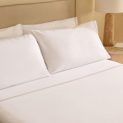 El Corte Inglés Juego de sábanas percal algodón egipcio 400 hilos Hotel . (Cama 150 cm) Beige El Corte Inglés Juego de sábanas percal algodón egipcio 400 hilos Hotel . (Cama 150 cm) Beige
