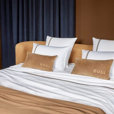 Boss Funda nórdica satén de algodón Blinea . (Cama 90 cm) Blanco Boss Funda nórdica satén de algodón Blinea . (Cama 90 cm) Blanco