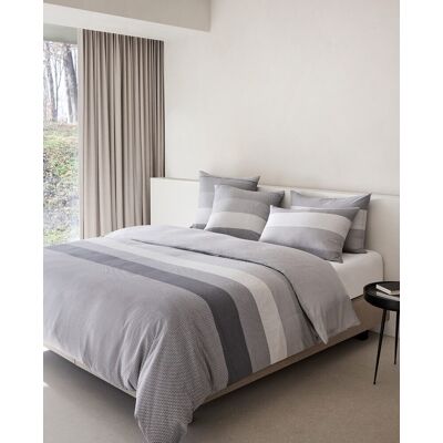 Boss Funda nórdica algodón satén Logan . (Cama 90 cm) Gris Boss Funda nórdica algodón satén Logan . (Cama 90 cm) Gris
