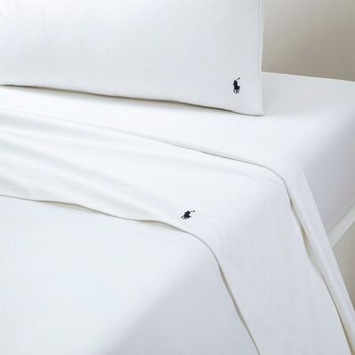 Ralph Lauren - Polo Player - White - Double - Sábana Ralph Lauren - Polo Player - White - Double - Sábana