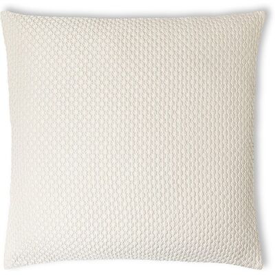 Frette Funda de cojín algodón seda Lux Waffle . (65 x 65 cm) Blanco Frette Funda de cojín algodón seda Lux Waffle . (65 x 65 cm) Blanco