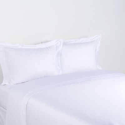 Yves Delorme Sábana encimera algodón Triomphe . (Cama 180 cm) Blanco Yves Delorme Sábana encimera algodón Triomphe . (Cama 180 cm) Blanco