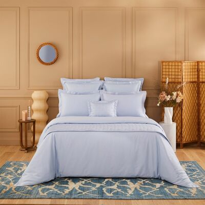 Yves Delorme Funda nórdica algodón Triomphe . (Cama 150 cm) Celeste Yves Delorme Funda nórdica algodón Triomphe . (Cama 150 cm) Celeste