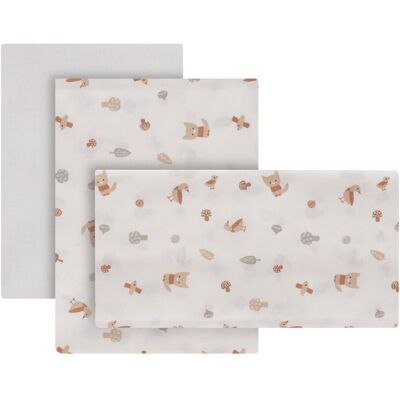 Cambrass Juego de 3 piezas sábana + bajera + funda almohada para cuna de 60x120 cm Luxury. Piedra Natural niño Cambrass Juego de 3 piezas sábana + bajera + funda almohada para cuna de 60x120 cm Luxury. Piedra Natural niño
