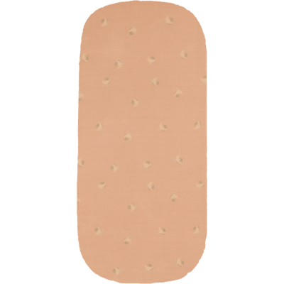 NOBODINOZ Sábana bajera moisés de doble gasa de algodón lavado Wabi-Sabi. Rosa palo niño NOBODINOZ Sábana bajera moisés de doble gasa de algodón lavado Wabi-Sabi. Rosa palo niño