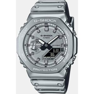 Casio Reloj de hombre Fine Metallic Series GM-2100YM-8AER de silicona plateada. Plata Casio Reloj de hombre Fine Metallic Series GM-2100YM-8AER de silicona plateada. Plata