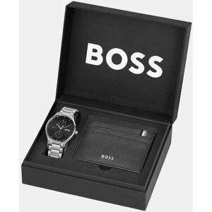 Boss Set reloj y billetero de hombre Tyler 1570193 de acero. Negro Boss Set reloj y billetero de hombre Tyler 1570193 de acero. Negro