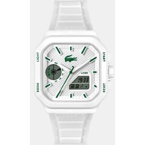 Lacoste Reloj de hombre LC33 Square 2011506 de silicona blanco. Blanco Lacoste Reloj de hombre LC33 Square 2011506 de silicona blanco. Blanco