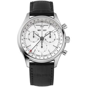 Frederique Constant Reloj de hombre Classics FC-296SW5B6 quartz chronograph triple calendar esfera plata caja de acero. Negro Frederique Constant Reloj de hombre Classics FC-296SW5B6 quartz chronograph triple calendar esfera plata caja de acero. Negro