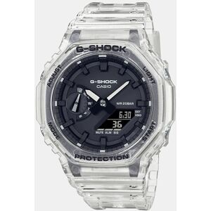 Casio Reloj de hombre G-Shock Skeleton GA-2100SKE-7AER de resina transparente. Natural Casio Reloj de hombre G-Shock Skeleton GA-2100SKE-7AER de resina transparente. Natural