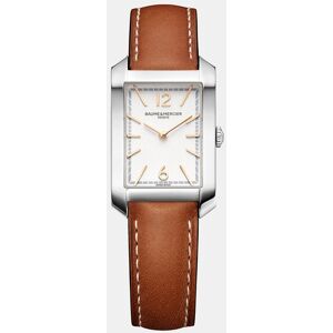 Baume & Mercier Reloj de mujer Hampton M0A10472 de piel marrón. Blanco Baume & Mercier Reloj de mujer Hampton M0A10472 de piel marrón. Blanco