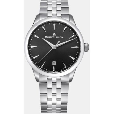 Maurice Lacroix Reloj unisex Colección 1975 751007-SS002-330-1 de acero. Negro Maurice Lacroix Reloj unisex Colección 1975 751007-SS002-330-1 de acero. Negro