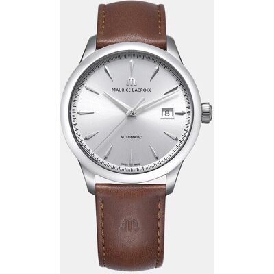 Maurice Lacroix Reloj de hombre Colección 1975 756008-SS001-130-3 de piel marrón. Marrón Maurice Lacroix Reloj de hombre Colección 1975 756008-SS001-130-3 de piel marrón. Marrón