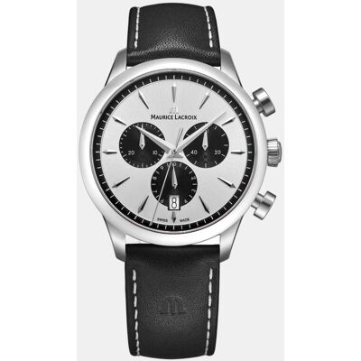 Maurice Lacroix Reloj de hombre 1975 751038-SS001-130-2 Chronograph de piel. Plateado Maurice Lacroix Reloj de hombre 1975 751038-SS001-130-2 Chronograph de piel. Plateado