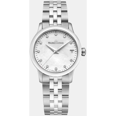 Maurice Lacroix Reloj de mujer 1975 751006SS0021701 de acero. Blanco Maurice Lacroix Reloj de mujer 1975 751006SS0021701 de acero. Blanco
