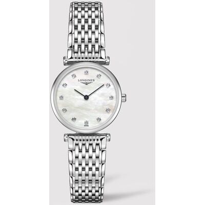 Longines Reloj de mujer L42094876 La Grande Classique de acero y diamantes. Blanco Longines Reloj de mujer L42094876 La Grande Classique de acero y diamantes. Blanco
