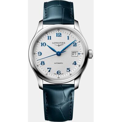 Longines Reloj de hombre Master L29494732 automático de piel azul. Plateado Longines Reloj de hombre Master L29494732 automático de piel azul. Plateado