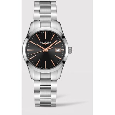 Longines Reloj de mujer L23864526 Conquest de acero. Negro Longines Reloj de mujer L23864526 Conquest de acero. Negro