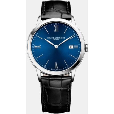 Baume & Mercier Baume & Mercier - Reloj de hombre Classima M0A10324 de piel negro. Azul Baume & Mercier Baume & Mercier - Reloj de hombre Classima M0A10324 de piel negro. Azul