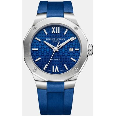 Baume & Mercier Baume & Mercier - Reloj de hombre Riviera M0A10619 automático de caucho azul. Azul Baume & Mercier Baume & Mercier - Reloj de hombre Riviera M0A10619 automático de caucho azul. Azul