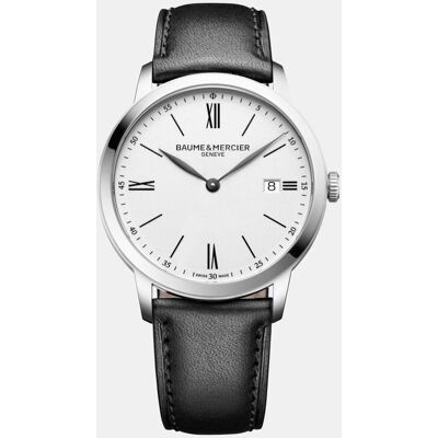 Baume & Mercier Baume & Mercier - Reloj de hombre Classima M0A10884 de piel negro. Blanco Baume & Mercier Baume & Mercier - Reloj de hombre Classima M0A10884 de piel negro. Blanco