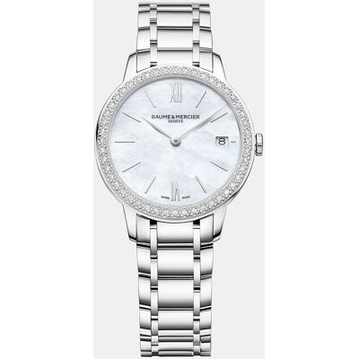 Baume & Mercier Baume & Mercier - Reloj de mujer Classima M0A10478 de acero y diamantes. Plata Baume & Mercier Baume & Mercier - Reloj de mujer Classima M0A10478 de acero y diamantes. Plata