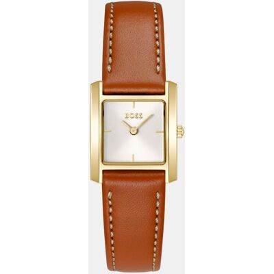 Boss Reloj de mujer Lucy Scala 1502846 de piel marrón. Blanco Boss Reloj de mujer Lucy Scala 1502846 de piel marrón. Blanco
