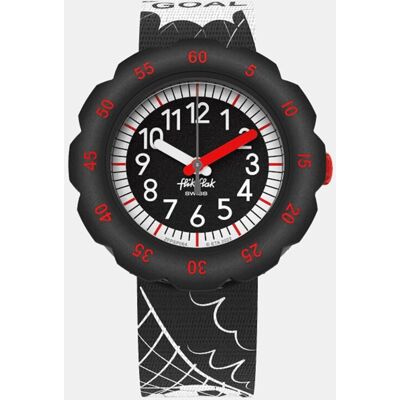Flik Flak Reloj de niño Goal! FPSP064 Bio PET reciclado estampado negro. Estampado Flik Flak Reloj de niño Goal! FPSP064 Bio PET reciclado estampado negro. Estampado