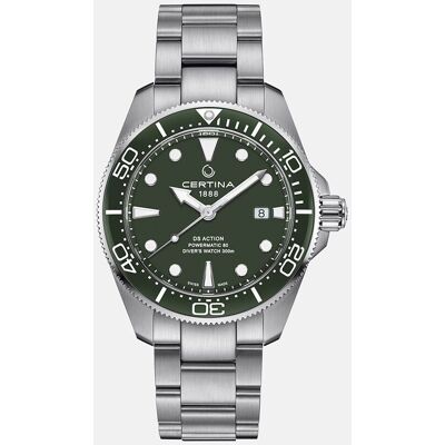 Certina Reloj de hombre Automático DS ACTION DIVER C0326071109100 de acero. Verde Certina Reloj de hombre Automático DS ACTION DIVER C0326071109100 de acero. Verde