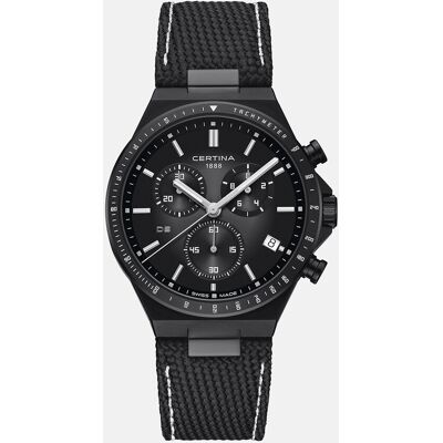 Certina Reloj hombre DS7 Chrono C0434173808100 zafiro piel negra. Negro Certina Reloj hombre DS7 Chrono C0434173808100 zafiro piel negra. Negro