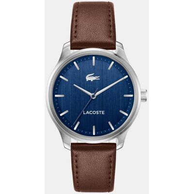 Lacoste Reloj de hombre Lisbon 2011477 de piel marrón. Azul Lacoste Reloj de hombre Lisbon 2011477 de piel marrón. Azul