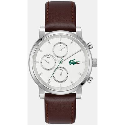 Lacoste Reloj de hombre Replay 2011486 de piel marrón. Blanco Lacoste Reloj de hombre Replay 2011486 de piel marrón. Blanco
