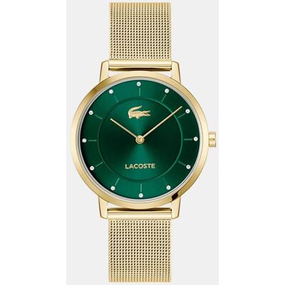 Lacoste Reloj de mujer Crocorigin de acero dorado. Verde Lacoste Reloj de mujer Crocorigin de acero dorado. Verde