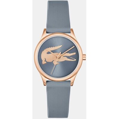 Lacoste Reloj de mujer Crocodelle de silicona blanco. Azul Lacoste Reloj de mujer Crocodelle de silicona blanco. Azul