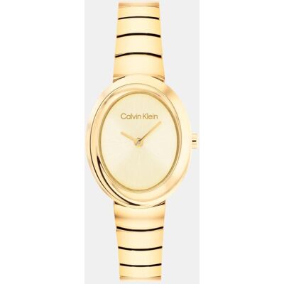 Calvin Reloj de mujer Twisted Bezel 25100147 de acero dorado. Dorado Calvin Reloj de mujer Twisted Bezel 25100147 de acero dorado. Dorado