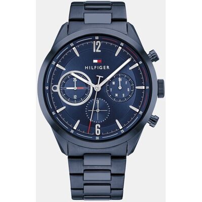Tommy Hilfiger Reloj de hombre 1791945 multifunción de acero azul. Azul marino Tommy Hilfiger Reloj de hombre 1791945 multifunción de acero azul. Azul marino