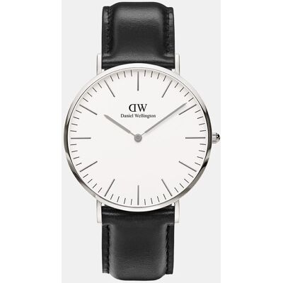 Daniel Wellington Reloj de hombre Classic DW00100020 de piel negro. Negro Daniel Wellington Reloj de hombre Classic DW00100020 de piel negro. Negro