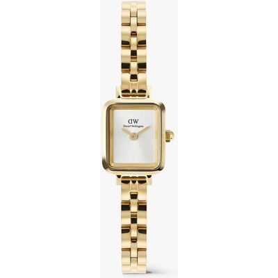 Daniel Wellington Reloj de mujer Petit Mini Quadro Arch DW00100850 de acero dorado. Blanco Daniel Wellington Reloj de mujer Petit Mini Quadro Arch DW00100850 de acero dorado. Blanco