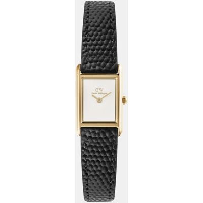 Daniel Wellington Reloj de mujer Bound Mini DW00100903 de piel negro. Blanco Daniel Wellington Reloj de mujer Bound Mini DW00100903 de piel negro. Blanco