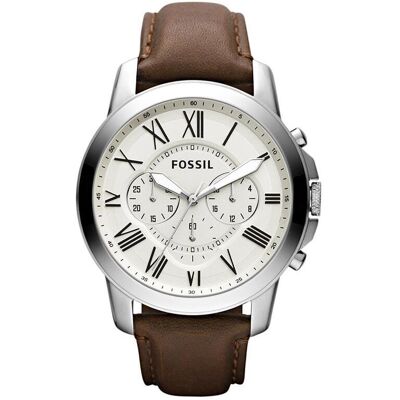 Fossil Reloj de hombre grant de piel. Marrón Fossil Reloj de hombre grant de piel. Marrón