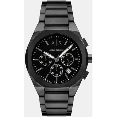 Giorgio Armani Reloj de hombre sync de acero inoxidable con cronógrafo. Negro Giorgio Armani Reloj de hombre sync de acero inoxidable con cronógrafo. Negro