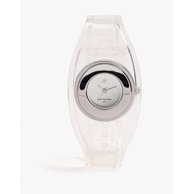 Parfois Reloj de mujer rígido con cierre de hebilla en liso. Blanco Parfois Reloj de mujer rígido con cierre de hebilla en liso. Blanco