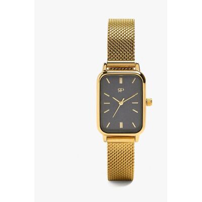 Parfois Reloj de mujer de acero inoxidable cuadrado en liso. Dorado Parfois Reloj de mujer de acero inoxidable cuadrado en liso. Dorado