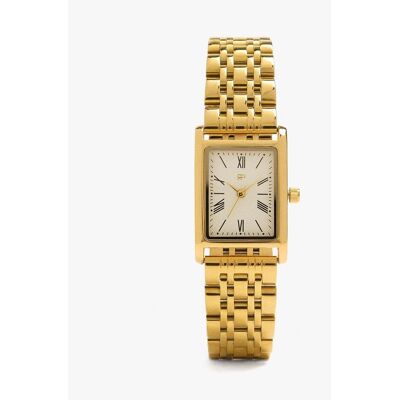 Parfois Reloj de mujer de acero inoxidable cuadrado en liso. Dorado Parfois Reloj de mujer de acero inoxidable cuadrado en liso. Dorado