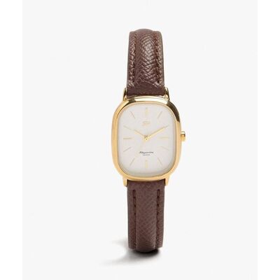 Parfois Reloj de mujer con cierre de hebilla en liso. Marrón oscuro Parfois Reloj de mujer con cierre de hebilla en liso. Marrón oscuro