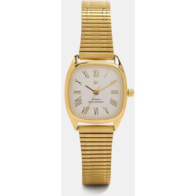 Parfois Reloj de mujer de acero inoxidable cuadrado. Dorado Parfois Reloj de mujer de acero inoxidable cuadrado. Dorado