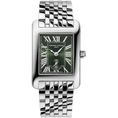 Frederique Constant Reloj de hombre-mujer classics fc-235gr2c6b cuarzo carree small seconds esfera verde caja de acero. Plata Frederique Constant Reloj de hombre-mujer classics fc-235gr2c6b cuarzo carree small seconds esfera verde caja de acero. Plata